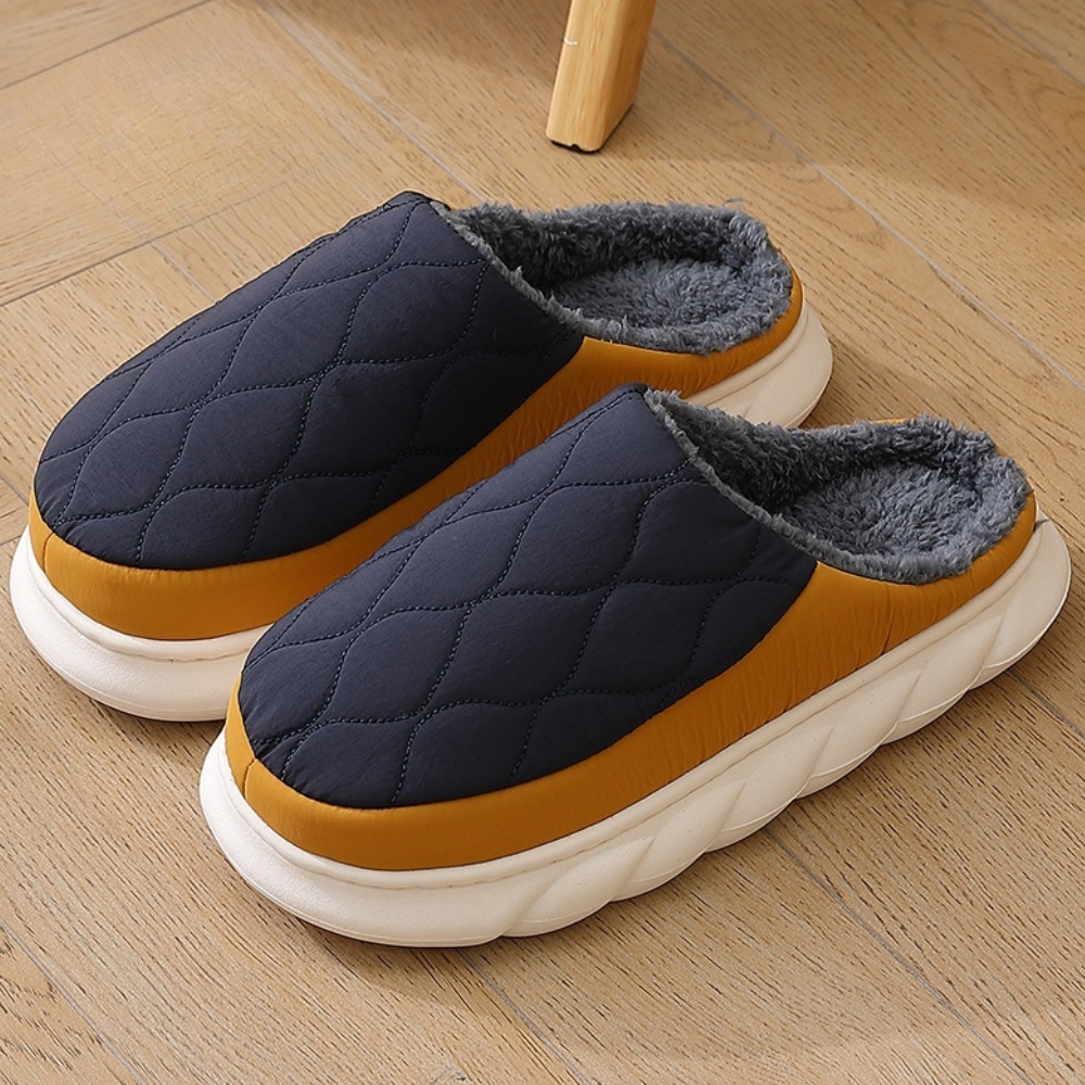Slip-On Tofflor För Herr Med Rund Tå