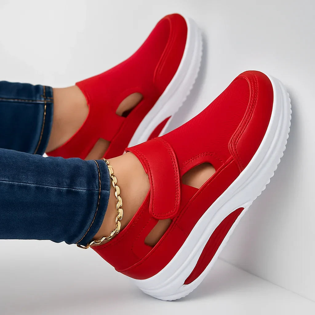 Damskor Slip-on Andningsbara Halkfria Stödjande