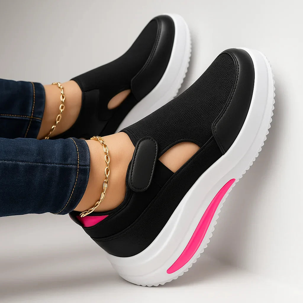 Damskor Slip-on Andningsbara Halkfria Stödjande