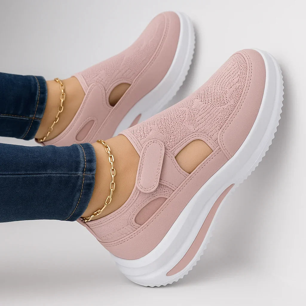 Damskor Slip-on Andningsbara Halkfria Stödjande