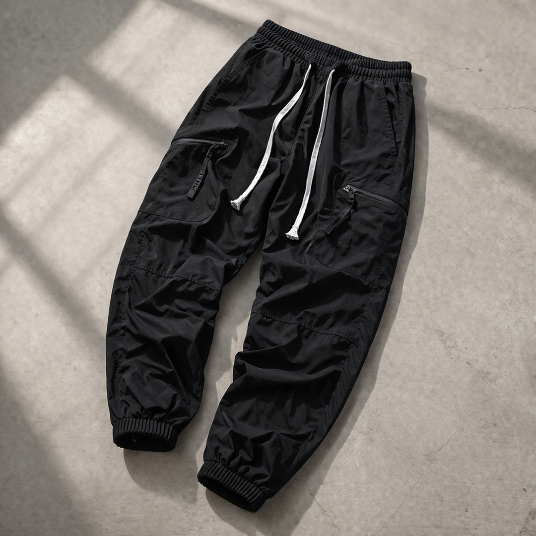 Herr Cargo Joggingbyxor Avslappnad Passform Flerficksdesign