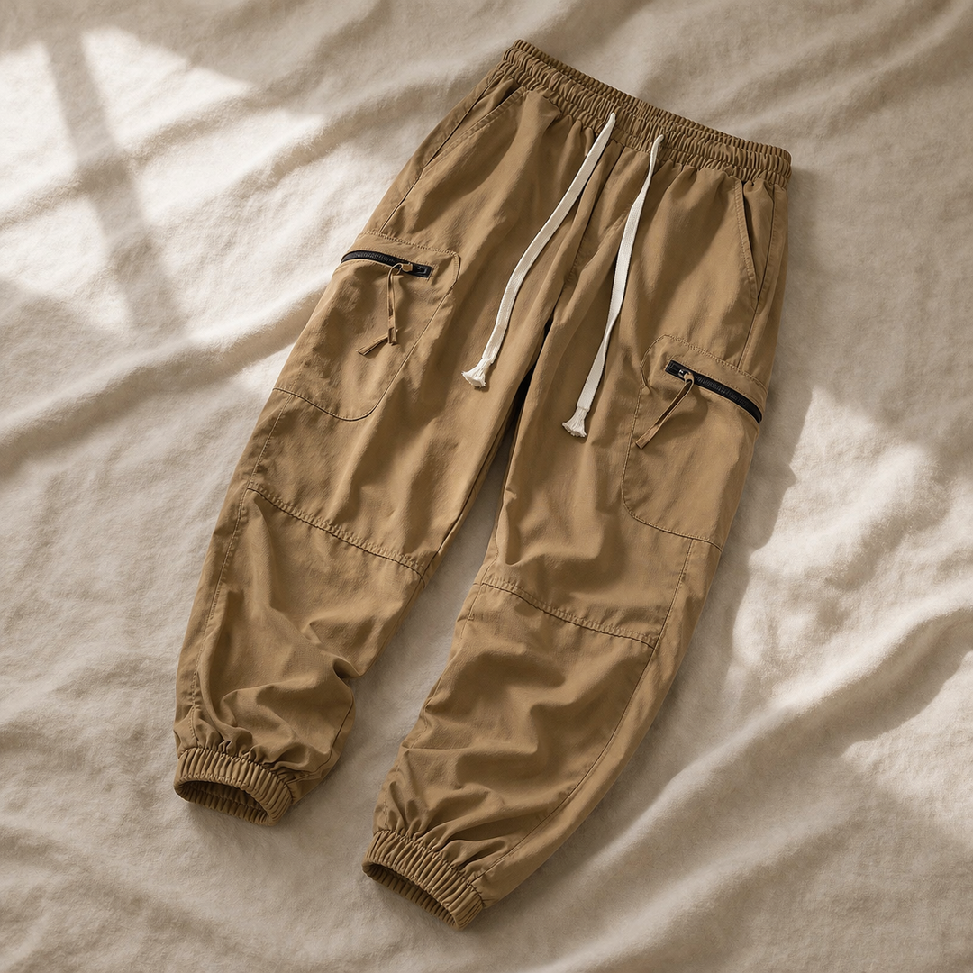 Herr Cargo Joggingbyxor Avslappnad Passform Flerficksdesign