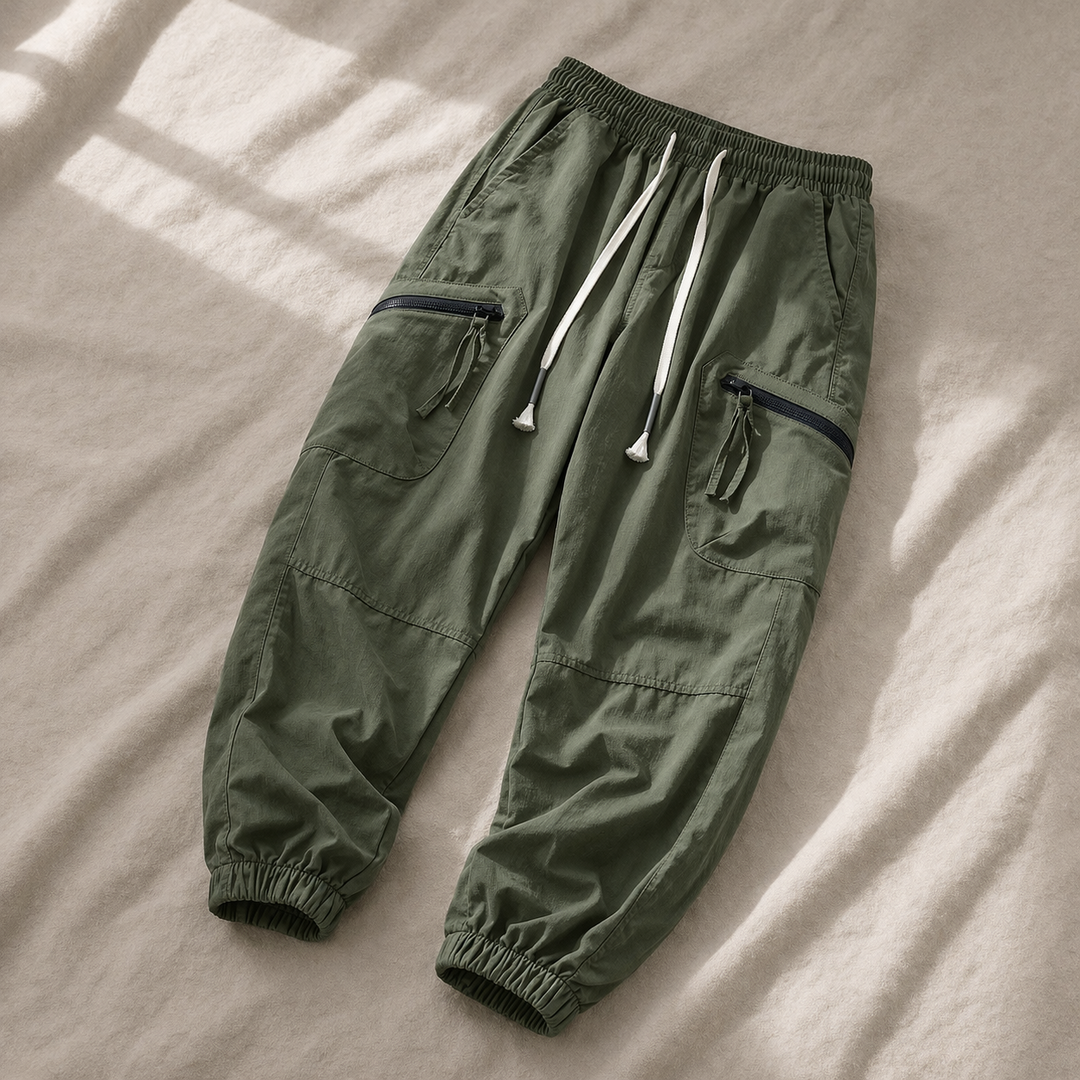Herr Cargo Joggingbyxor Avslappnad Passform Flerficksdesign