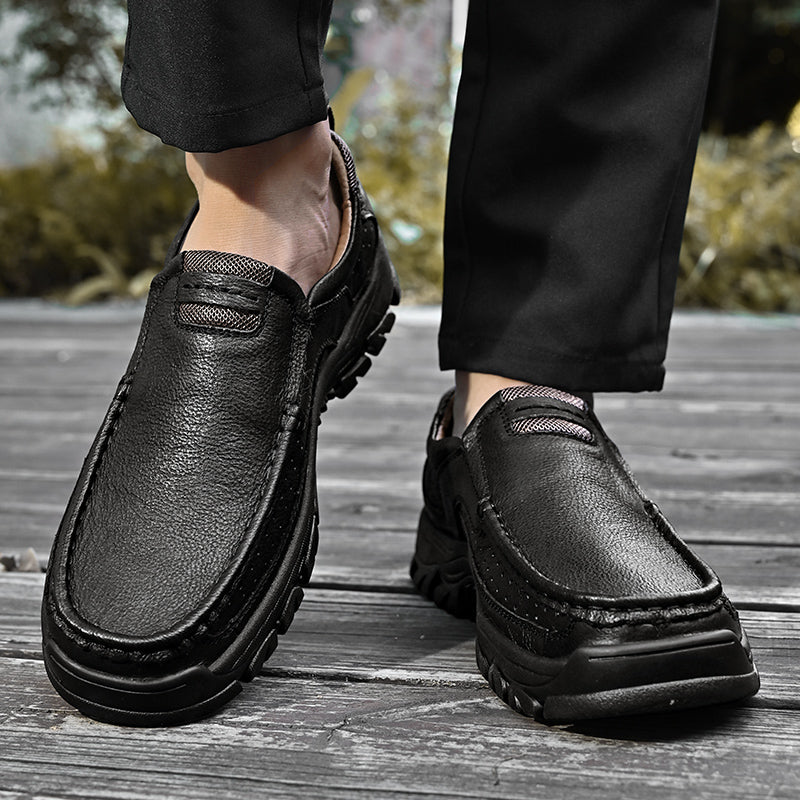 Herrstövlar Slip On Fålvsstöd Halkfri Sula Strukturerad Passform