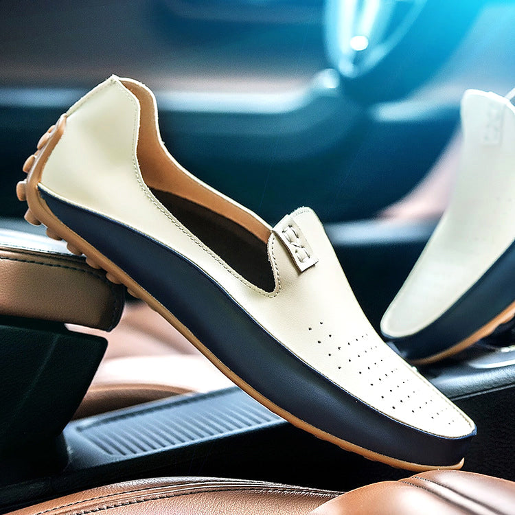Herrloafers för bilkörning Slip-On Gummisula Stötdämpande