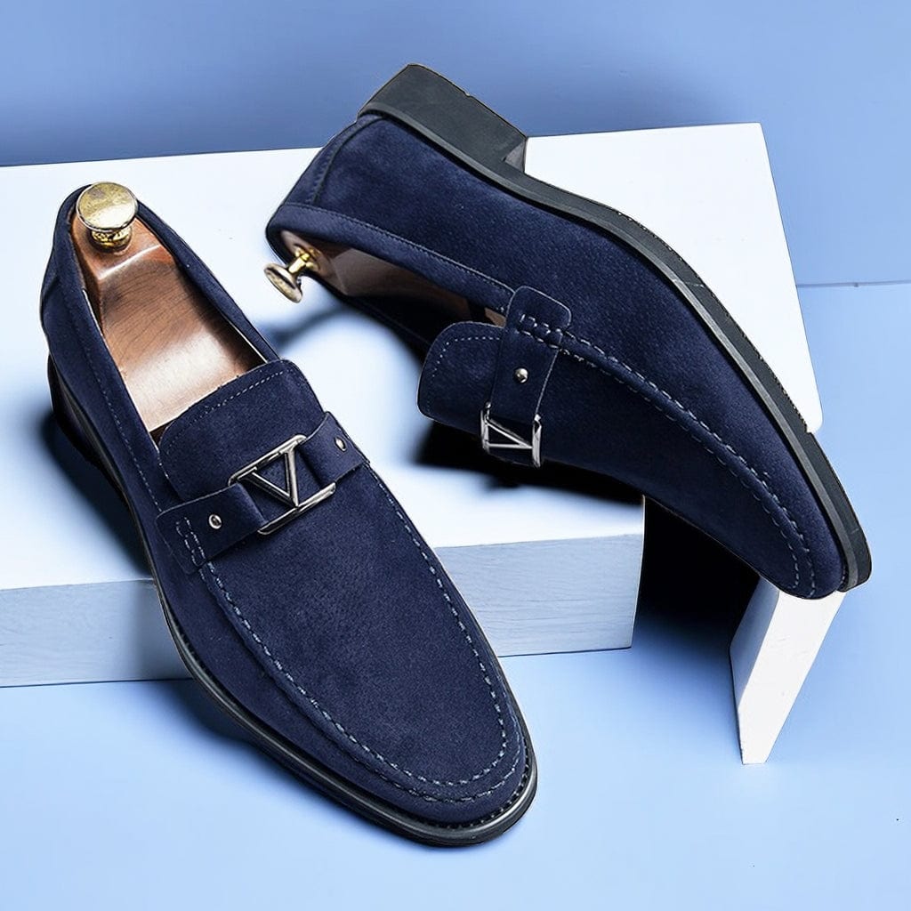 Herr Slip-On Loafers Dekorativ Spänne Gummisula
