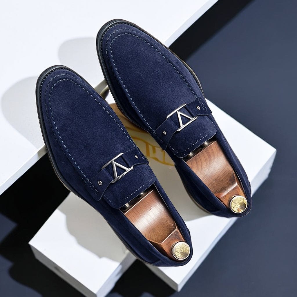 Herr Slip-On Loafers Dekorativ Spänne Gummisula