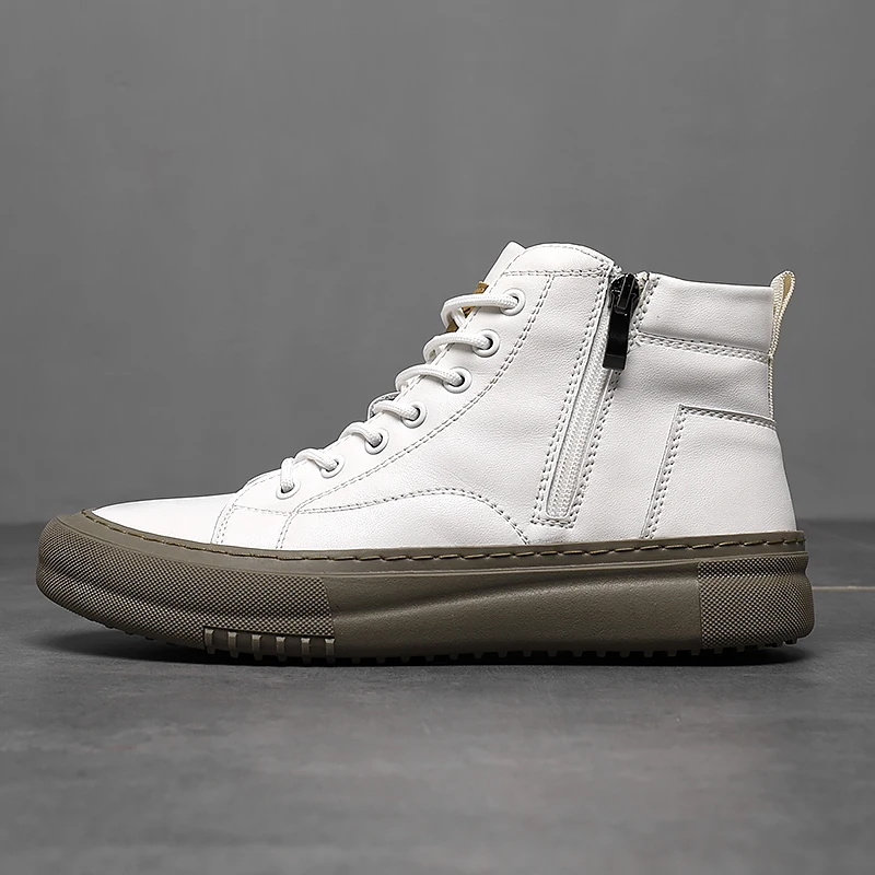 Herr Höst/Vinter High-Top Skor med Snörning och Memory Foam
