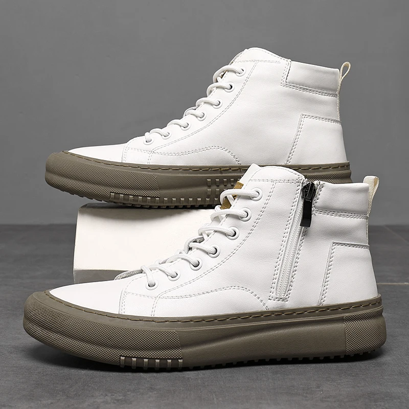 Herr Höst/Vinter High-Top Skor med Snörning och Memory Foam