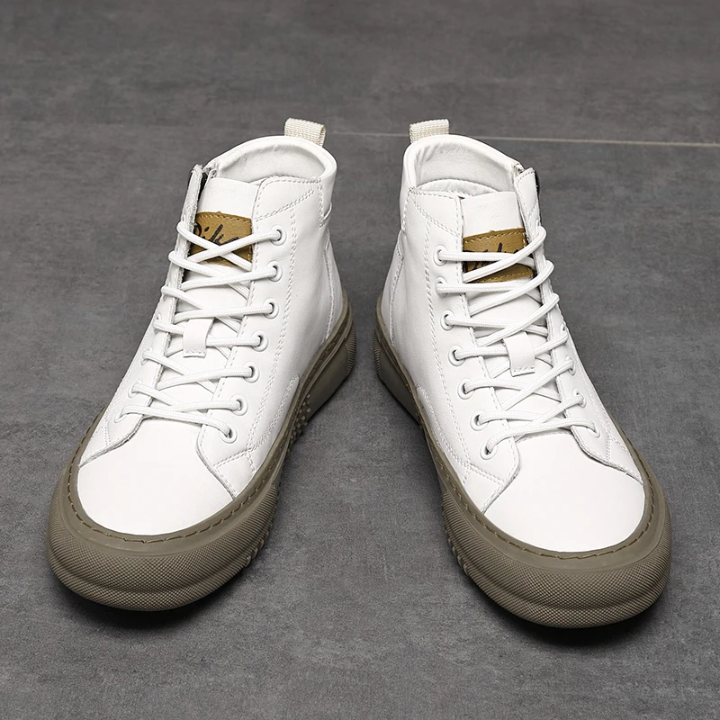 Herr Höst/Vinter High-Top Skor med Snörning och Memory Foam
