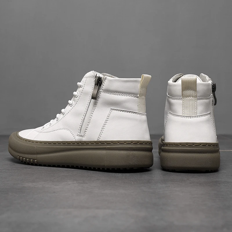 Herr Höst/Vinter High-Top Skor med Snörning och Memory Foam