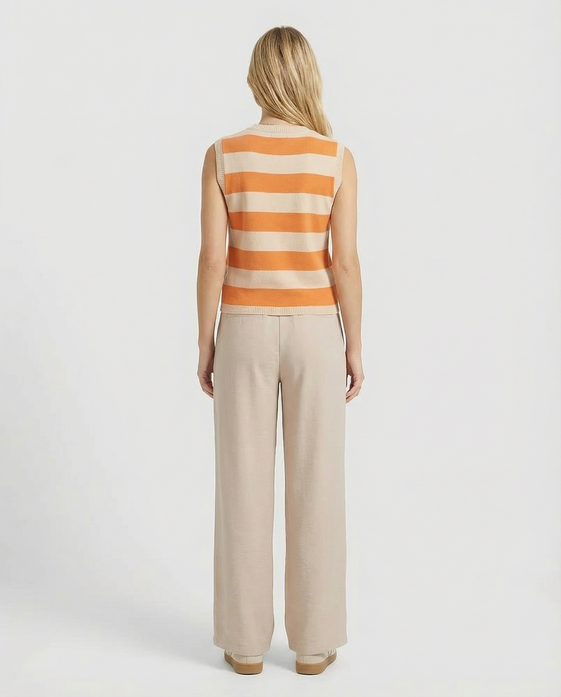 Långa, Vida Benbyxor Med Hög Midja Och Sidofickor För Kvinnor