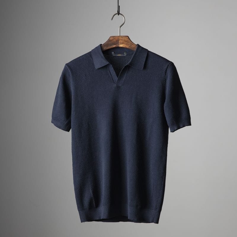 Herr Sommar Pikétröja Slim Fit Andningsbar Bomulls-stil