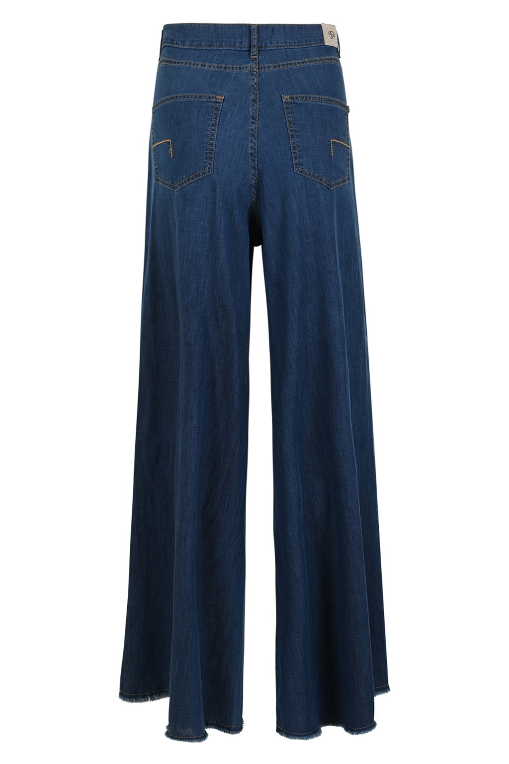 Damjeans Med 5 Fickor Och Vida Ben Och Fransad Fåll