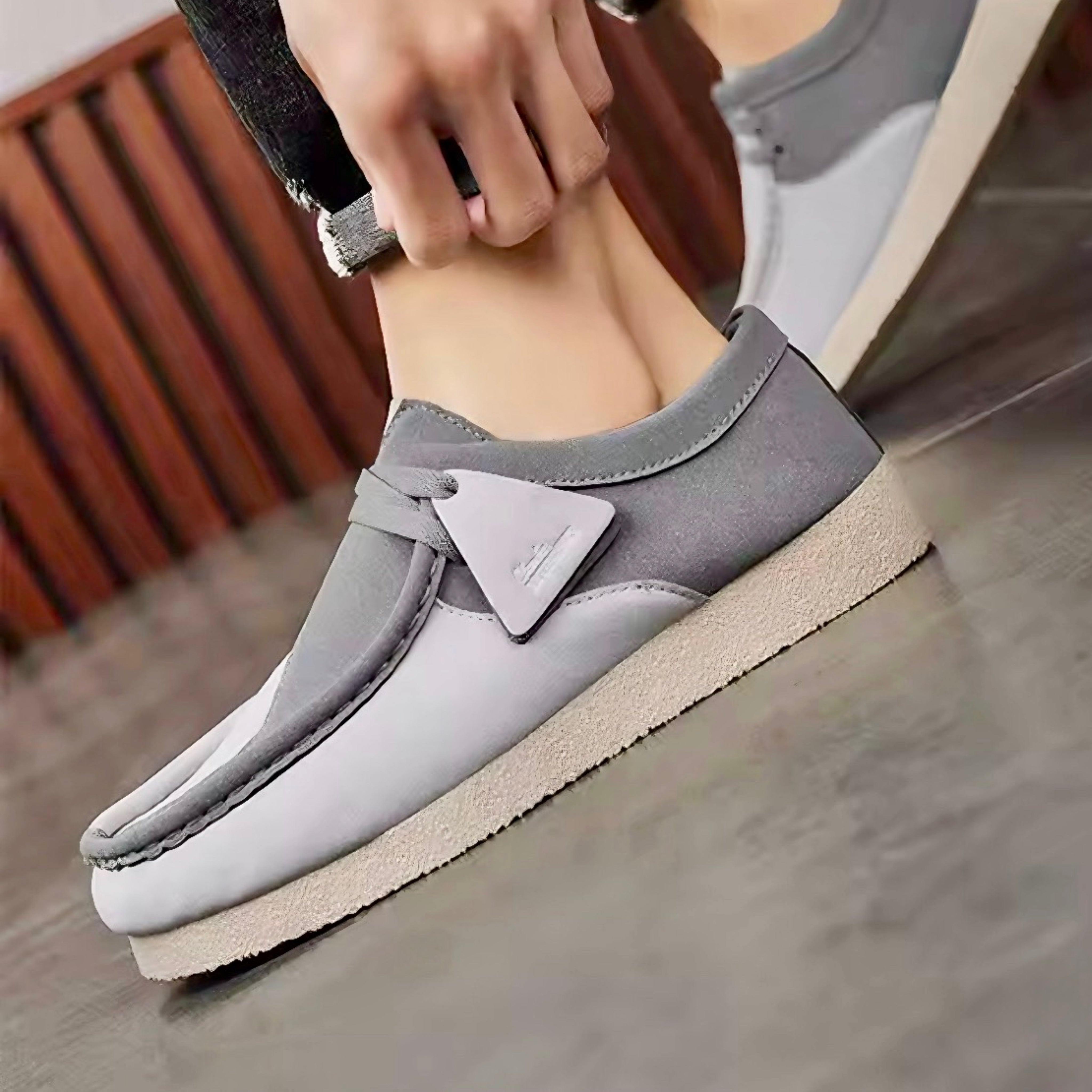 Herr Slip-On Loafers Konstmocka Vadderad Sula