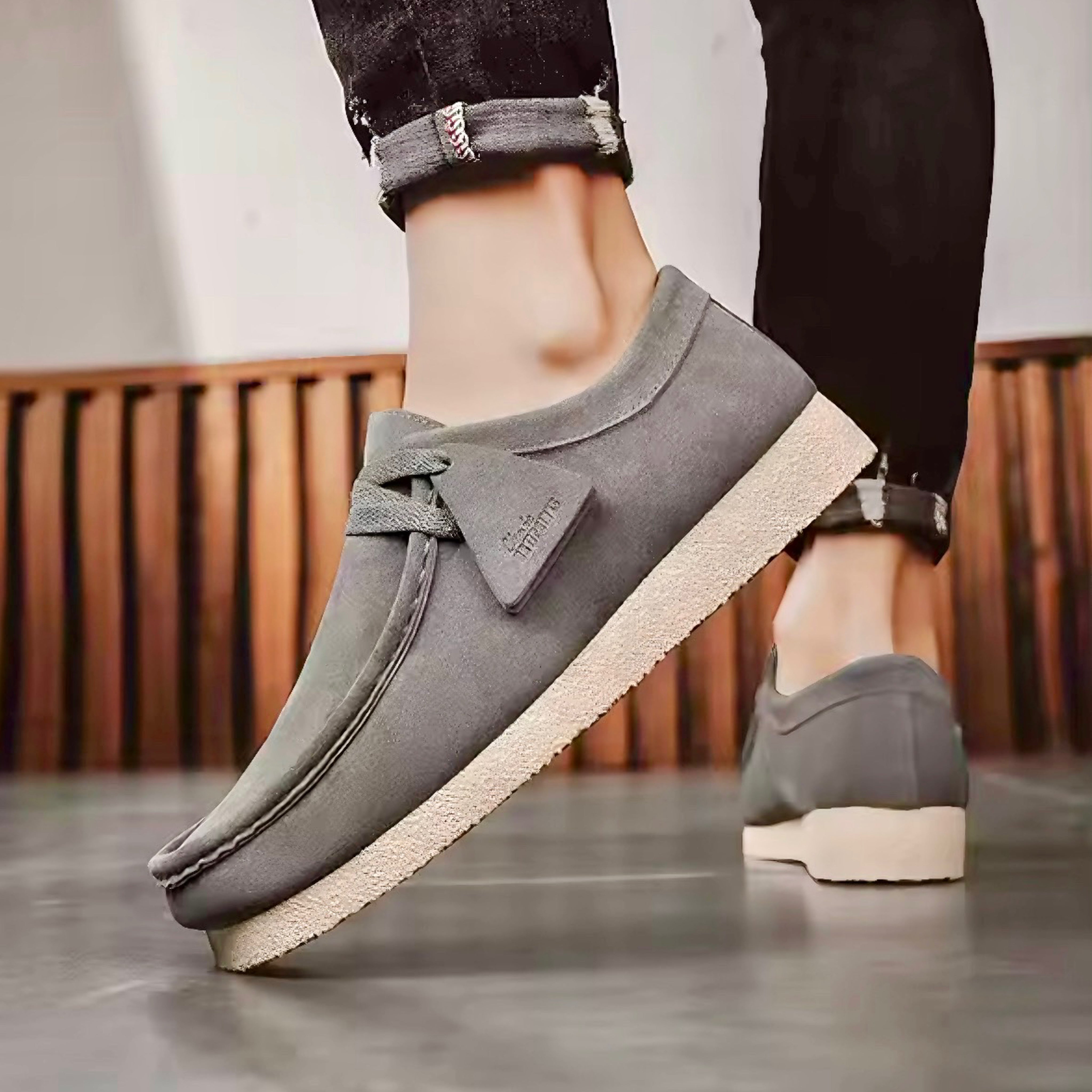 Herr Slip-On Loafers Konstmocka Vadderad Sula