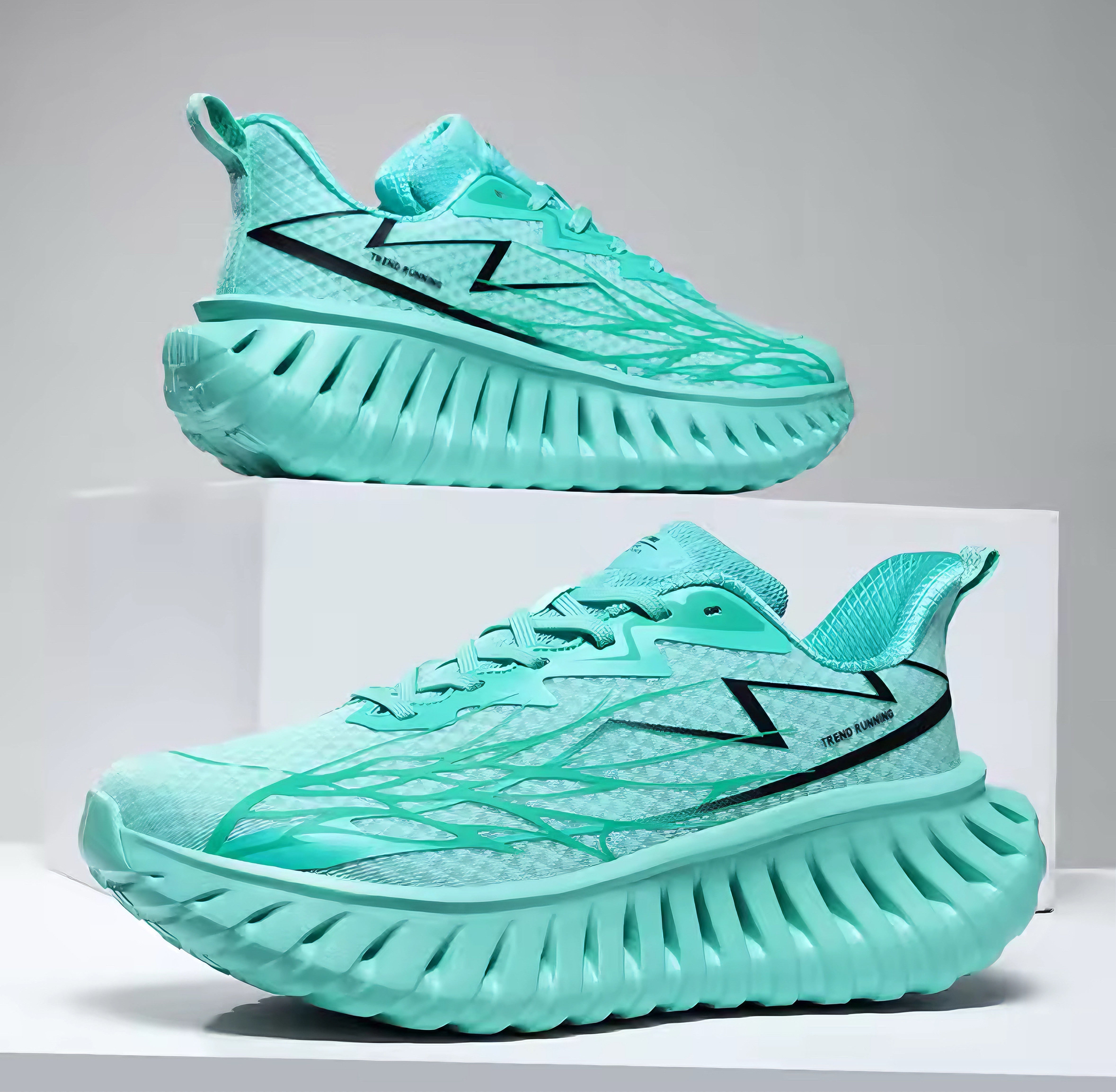 Herrsneakers med Ripple-sula, Lättvikt och Andningsbar Ovandel
