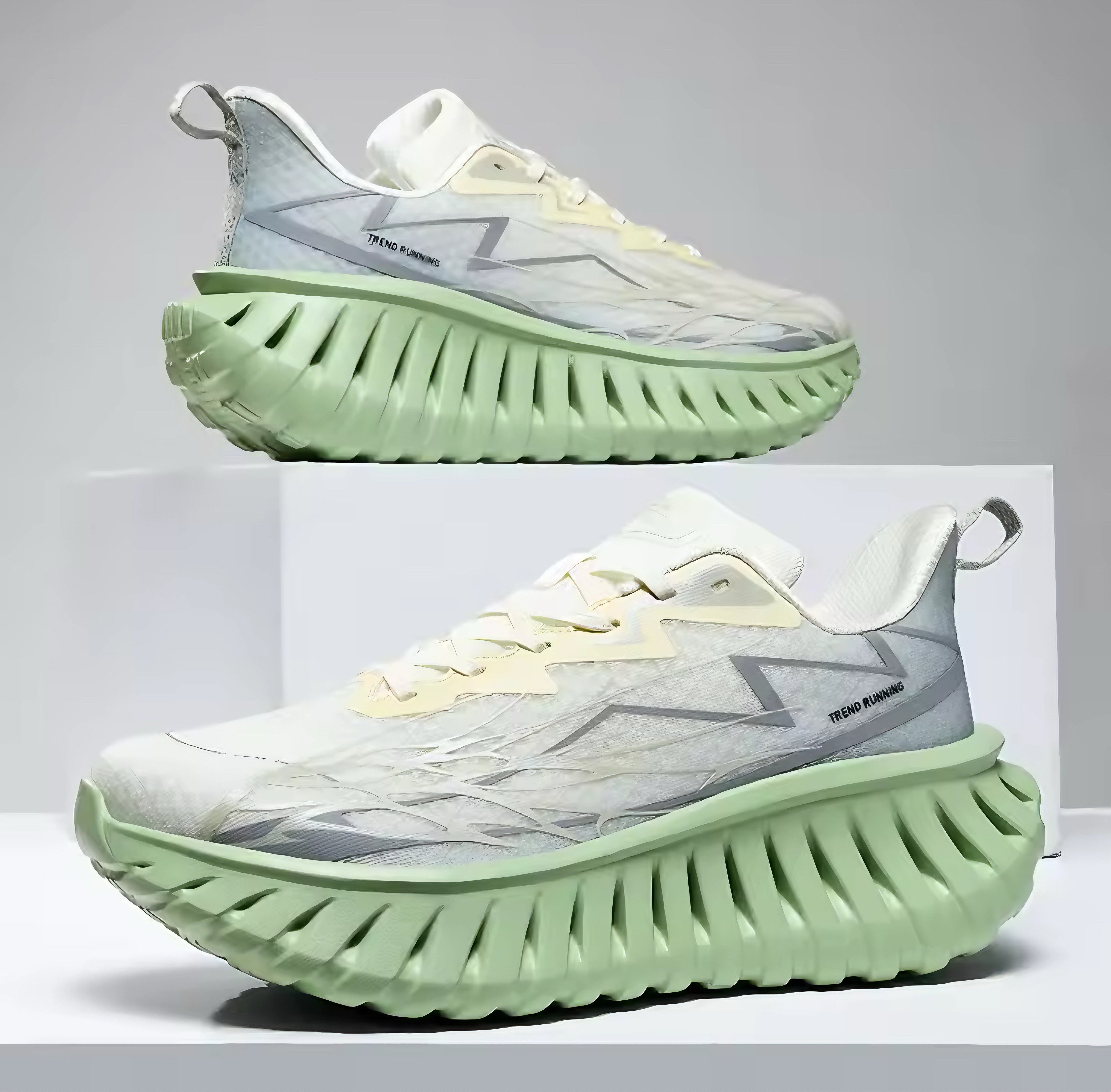 Herrsneakers med Ripple-sula, Lättvikt och Andningsbar Ovandel