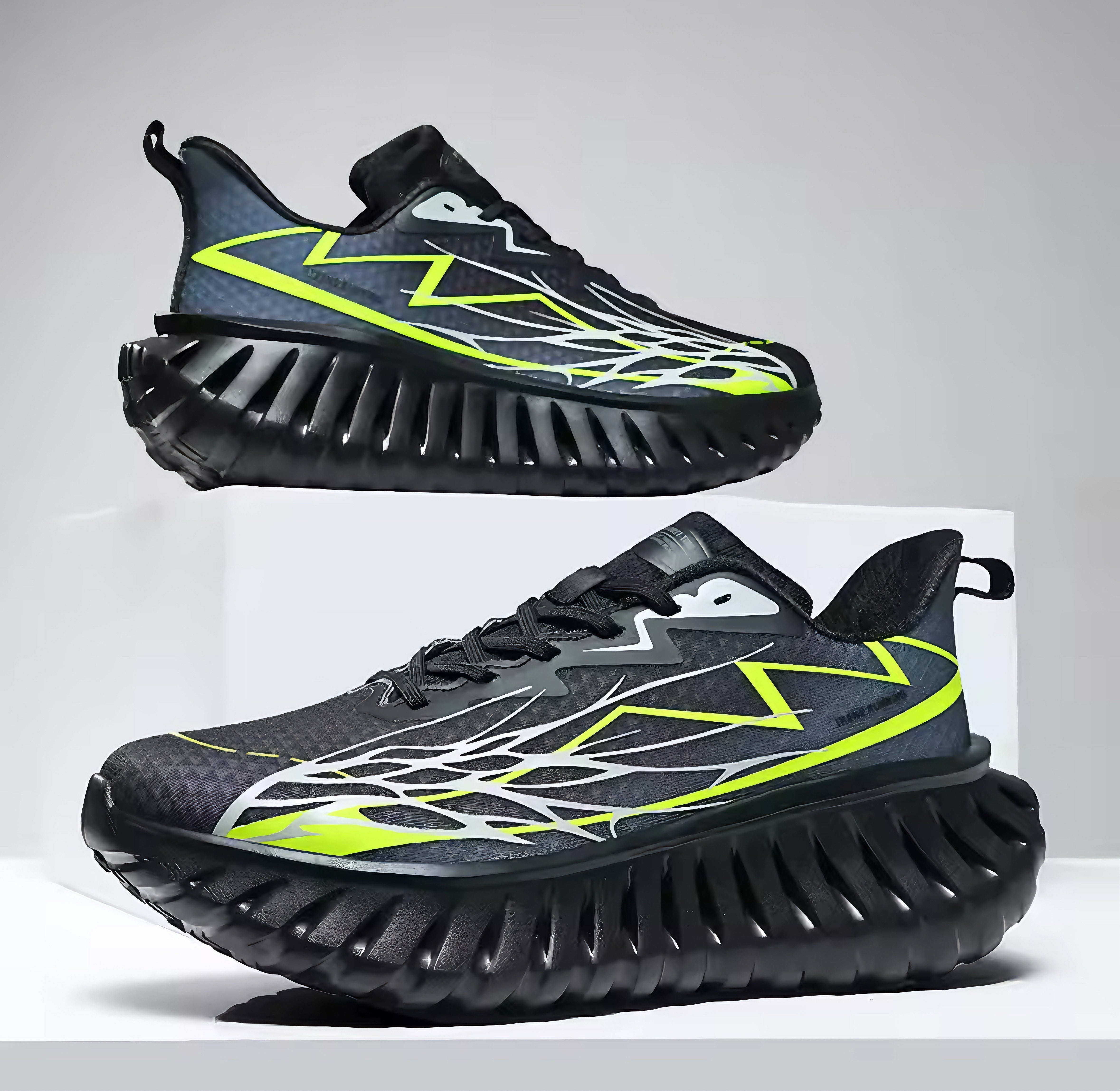 Herrsneakers med Ripple-sula, Lättvikt och Andningsbar Ovandel