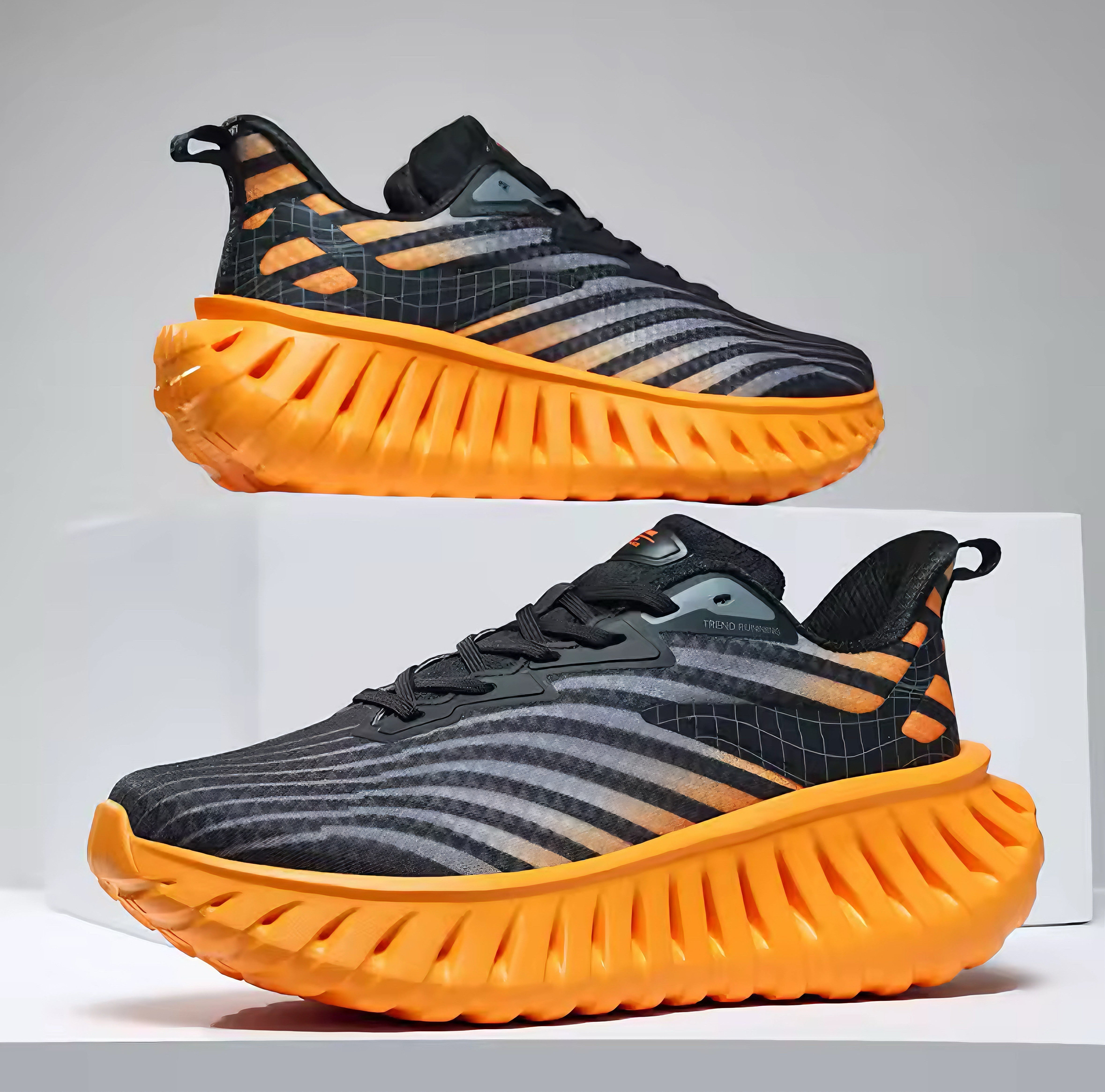 Herrsneakers med Ripple-sula, Lättvikt och Andningsbar Ovandel
