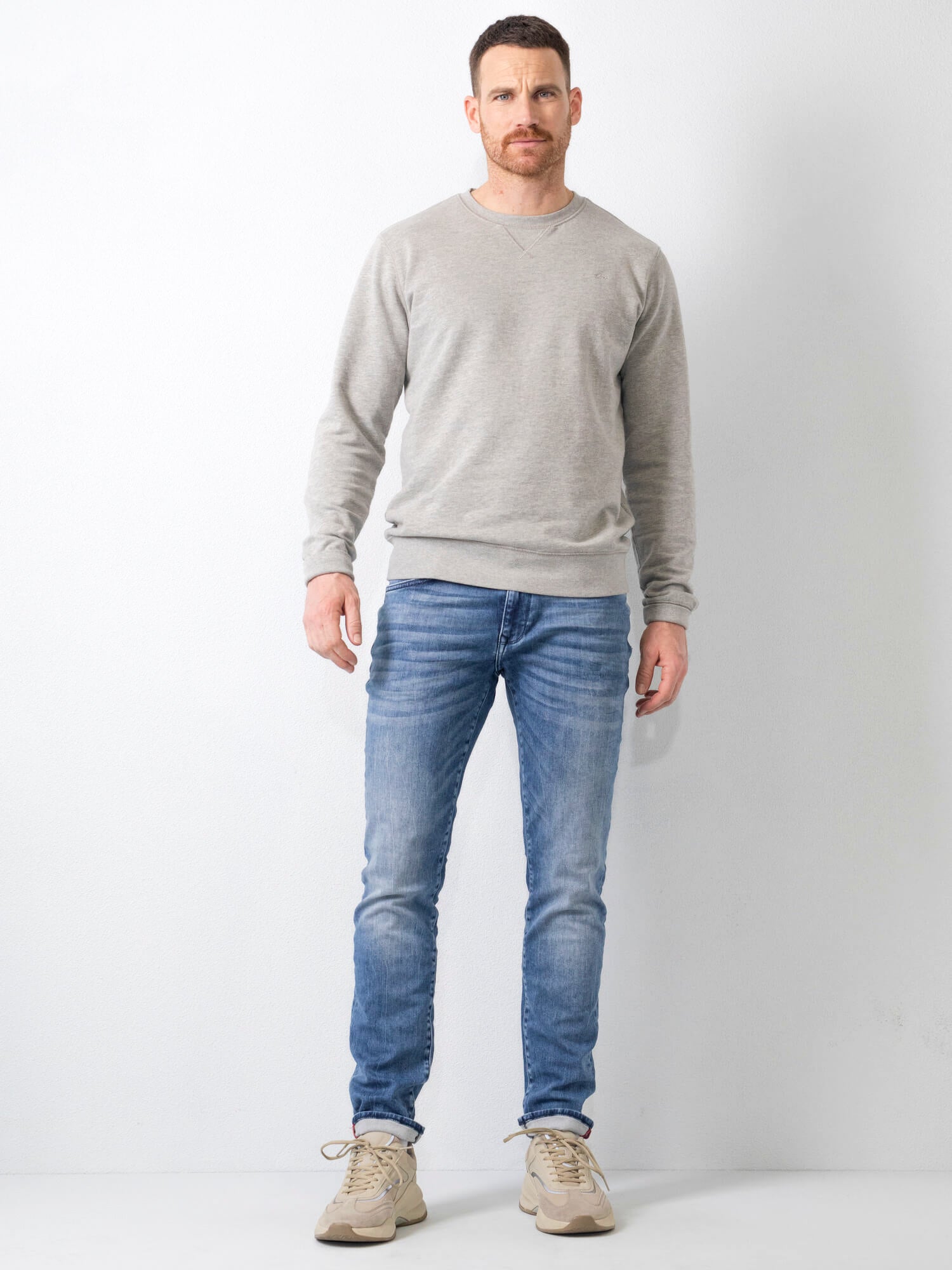 Herrjeans Med Slim Fit Och Femficksdesign
