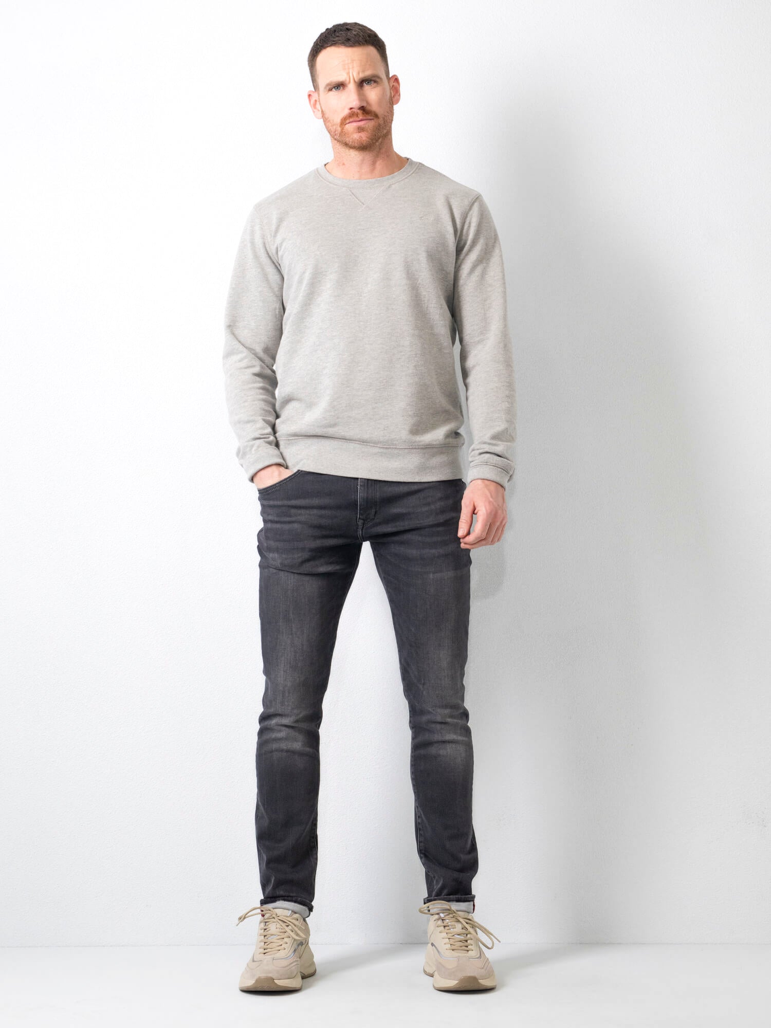 Herrjeans Med Slim Fit Och Femficksdesign