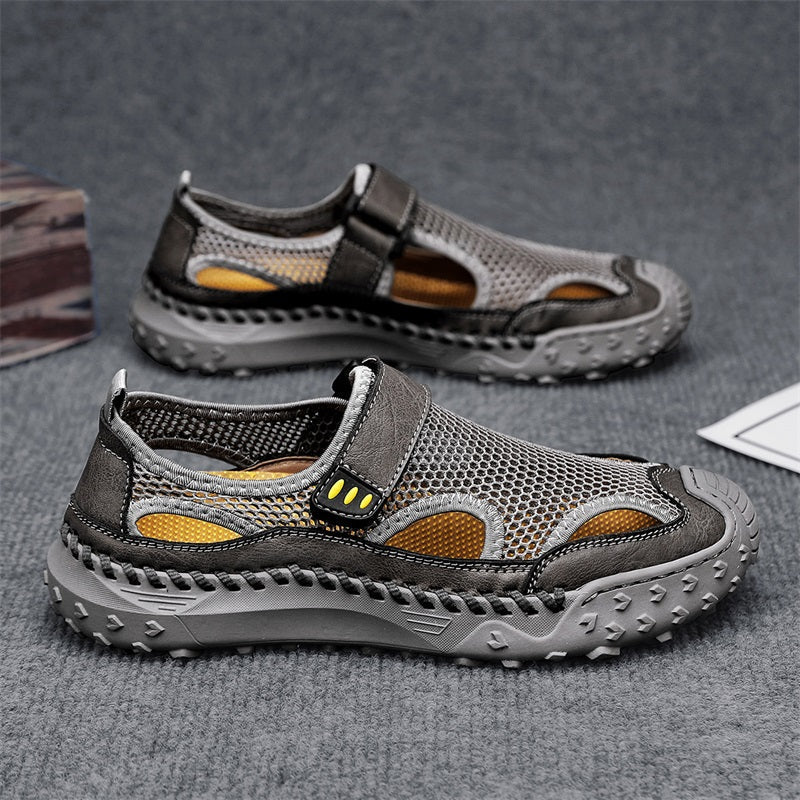 Herr Slip On Stängda Tå Sandaler Andningsbara Bred Passform