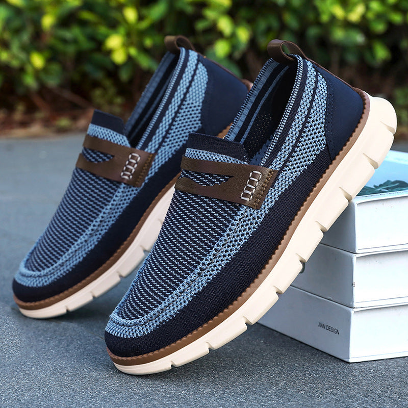 Herrslip-on Loafers Med Stödjande Sula Och Enkel Passform