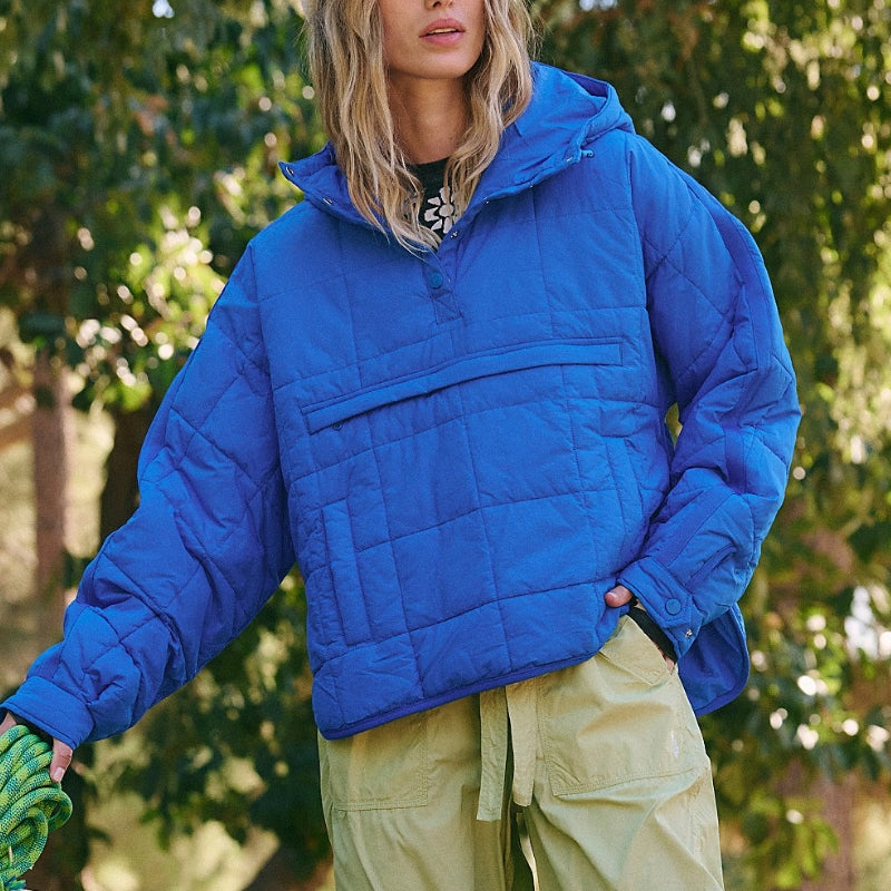 Vintertäckande Tröja Med Huva För Kvinnor