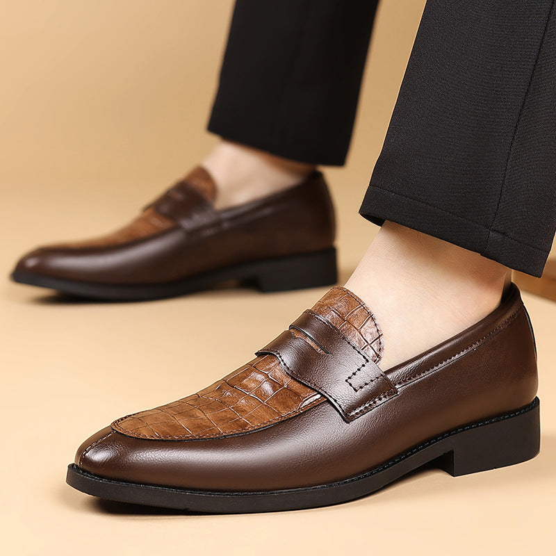 Herrskor Monk Strap Präglat Mönster Slip On