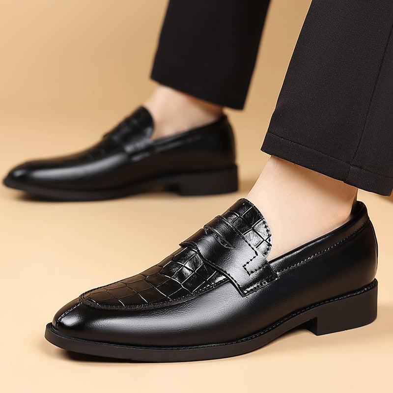 Herrskor Monk Strap Präglat Mönster Slip On