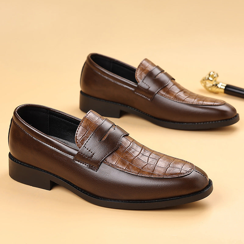 Herrskor Monk Strap Präglat Mönster Slip On