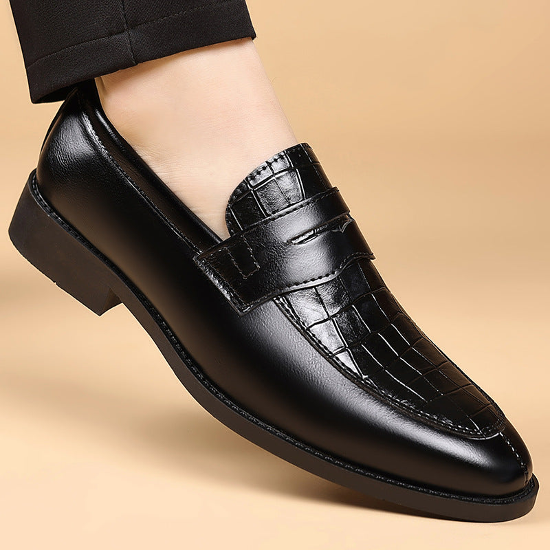Herrskor Monk Strap Präglat Mönster Slip On