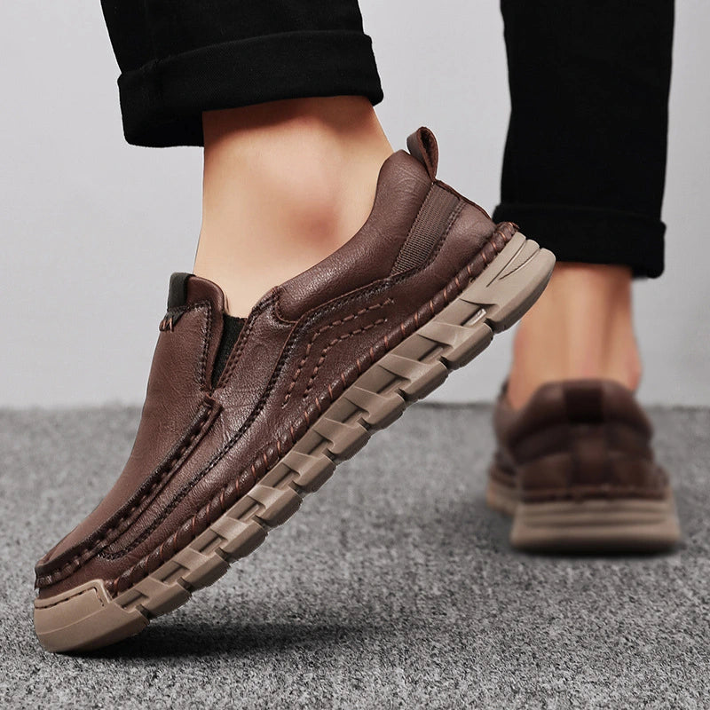 Herr Slip On Skor med Dämpad Innersula och Flexibel Sula
