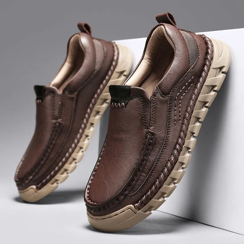 Herr Slip On Skor med Dämpad Innersula och Flexibel Sula