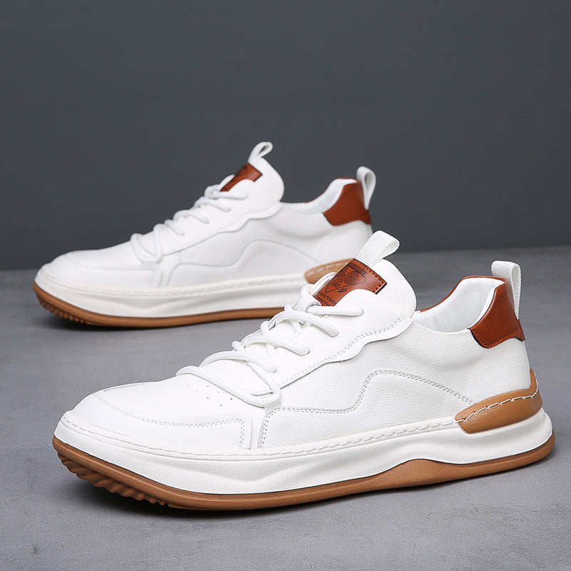 Herr Sneakers Med Dämpad Innersula Vadderad Krage Och Gummisula