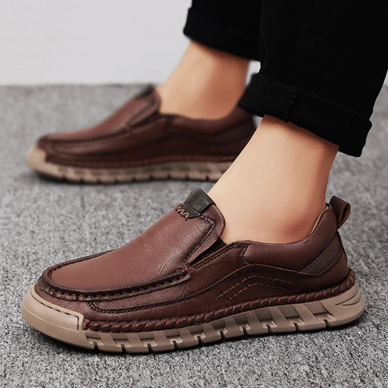 Herr Slip On Skor med Dämpad Innersula och Flexibel Sula