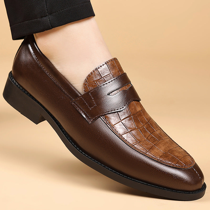 Herrskor Monk Strap Präglat Mönster Slip On