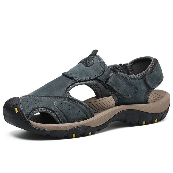 Herr Sommarsandaler Slip On Bred Passform Halkfri Kuddesula