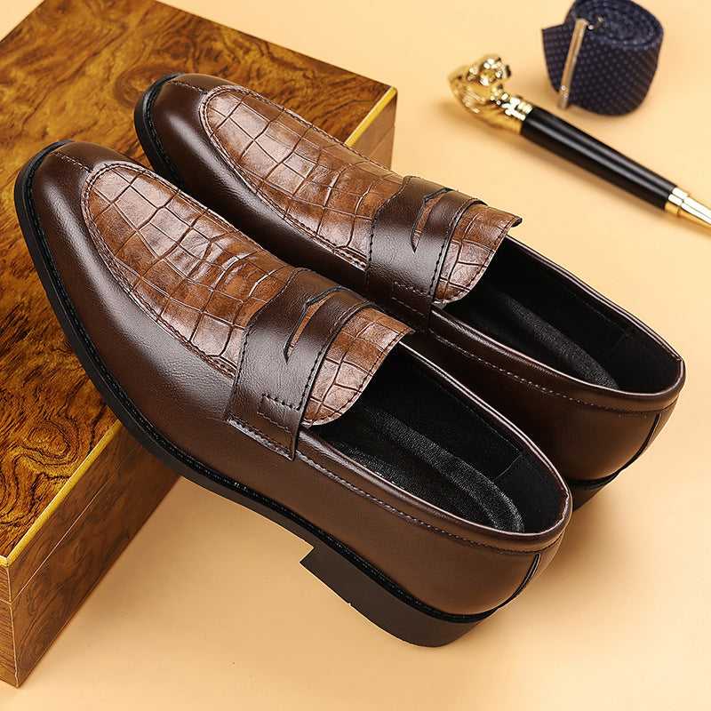 Herrskor Monk Strap Präglat Mönster Slip On