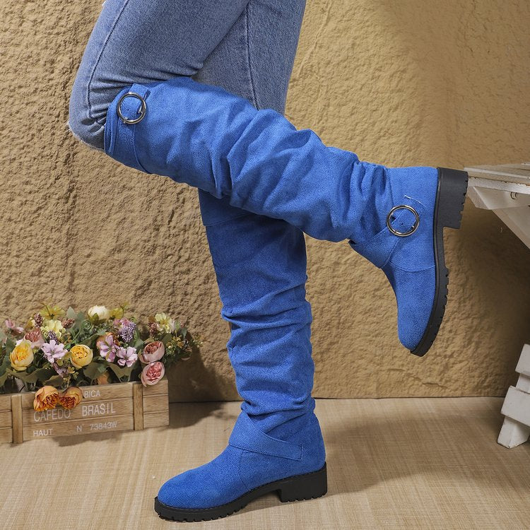 Kängor för Dam med Bred Passform och Vadderad Innersula