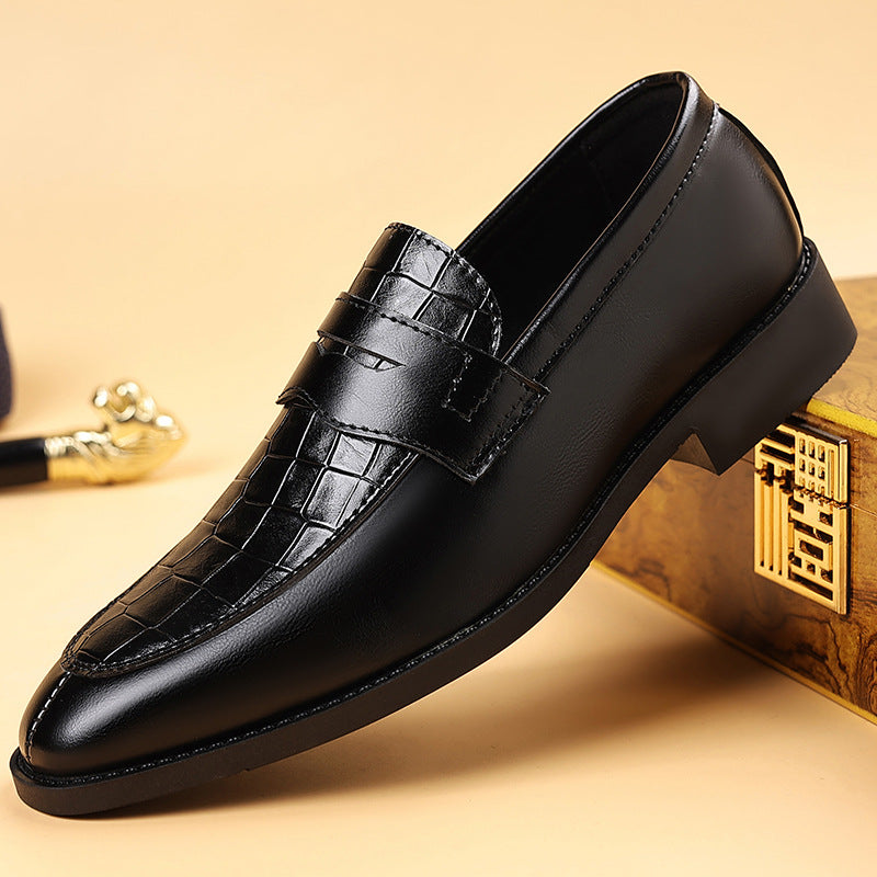 Herrskor Monk Strap Präglat Mönster Slip On