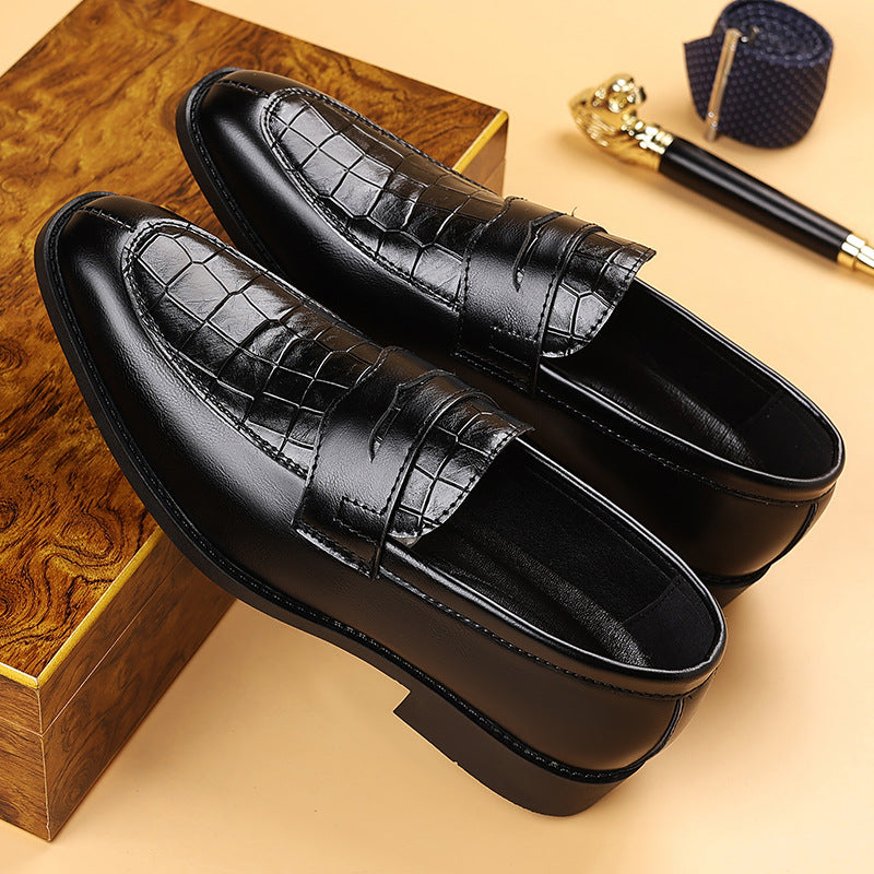 Herrskor Monk Strap Präglat Mönster Slip On