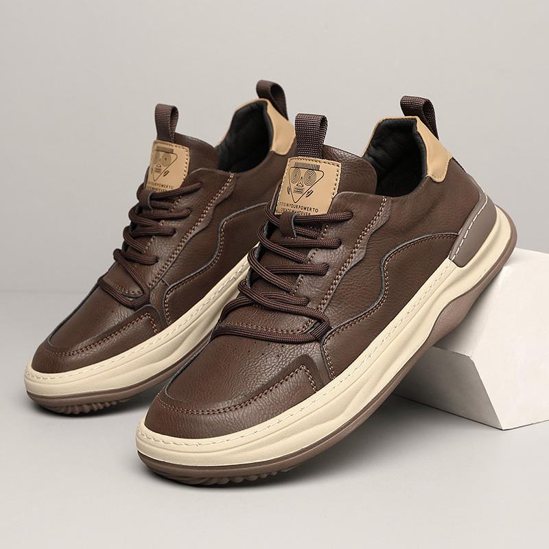 Herr Sneakers Med Dämpad Innersula Vadderad Krage Och Gummisula