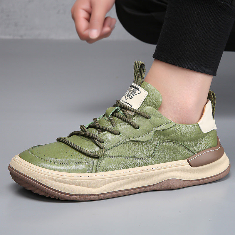 Herr Sneakers Med Dämpad Innersula Vadderad Krage Och Gummisula