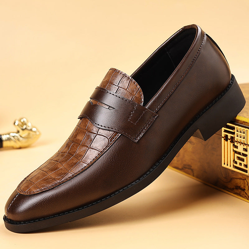Herrskor Monk Strap Präglat Mönster Slip On