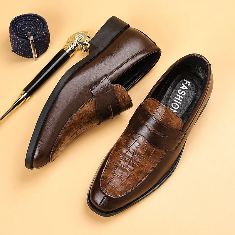 Herrskor Monk Strap Präglat Mönster Slip On