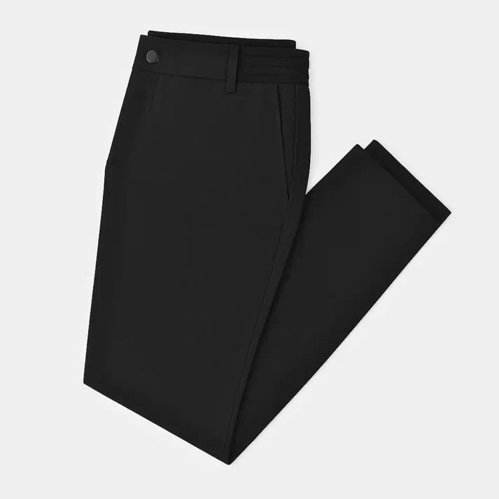 Herr Stretchbyxor Med Elastisk Midja och Slim Modern Passform