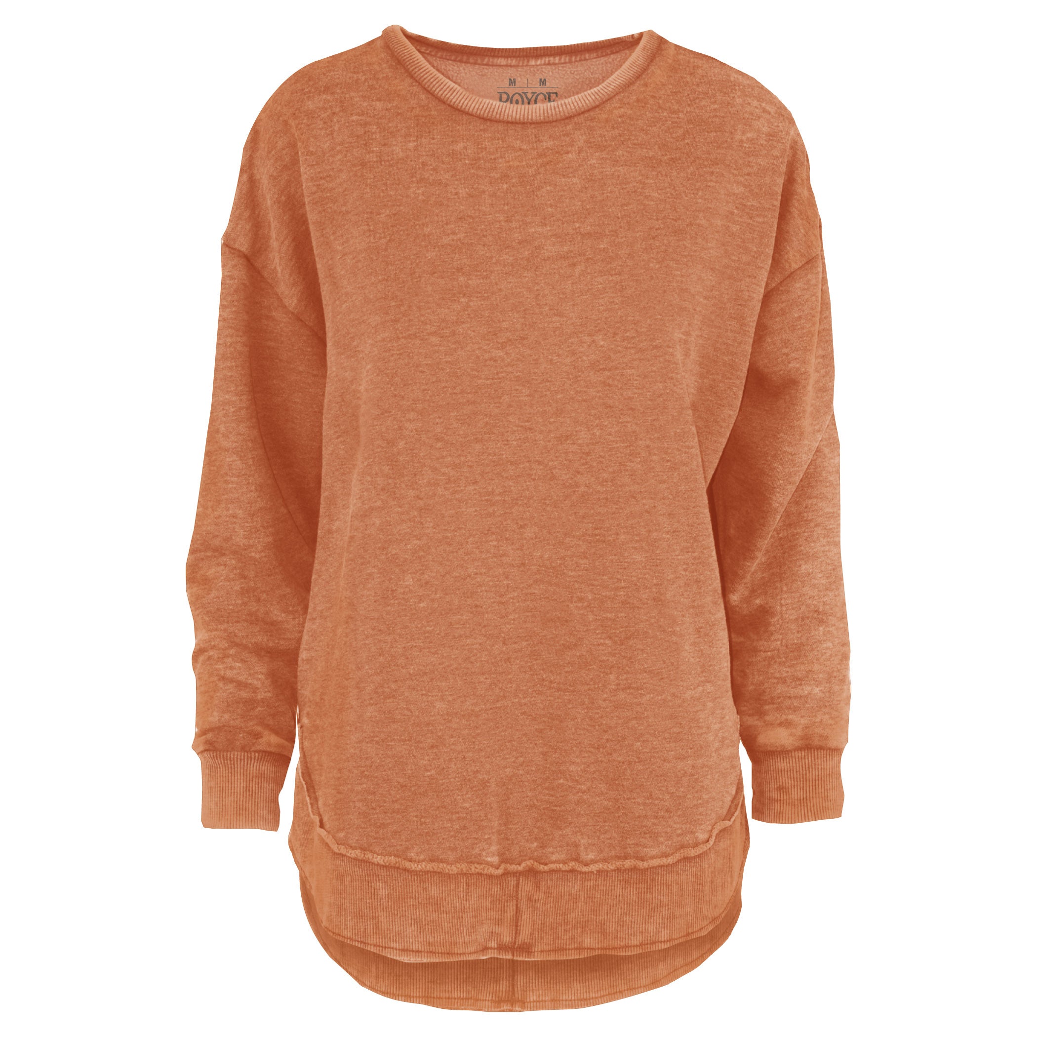 Kvinnor Poncho Fleece Med High-Low Kant Och Melange-Design
