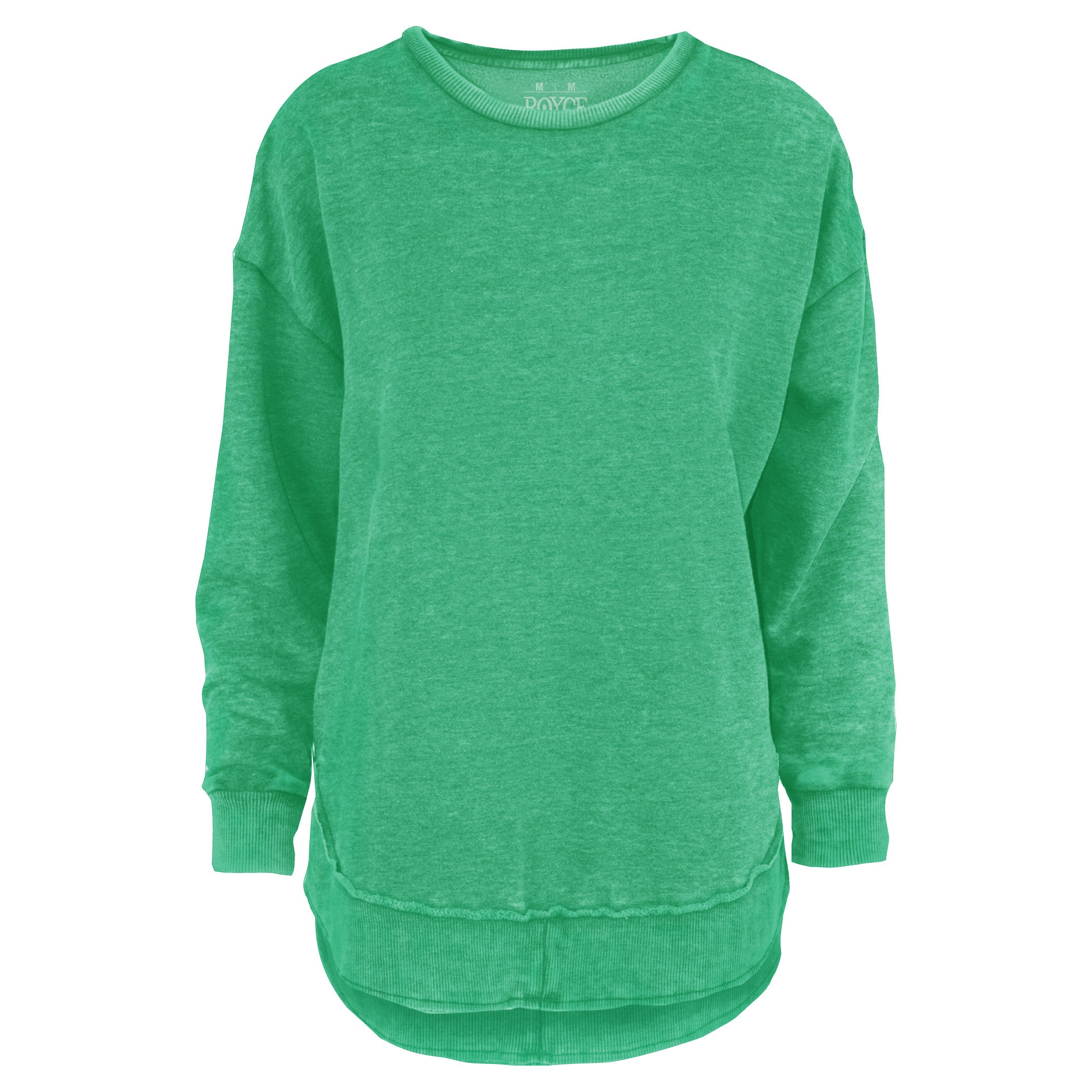 Kvinnor Poncho Fleece Med High-Low Kant Och Melange-Design
